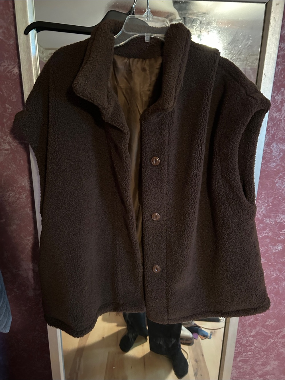 Amazon Brown Teddy Jacket Vest